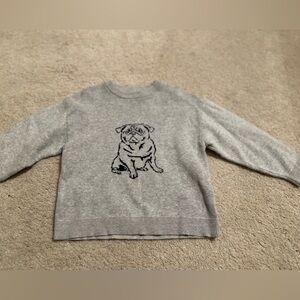 Toddler bull dog Zara sweater